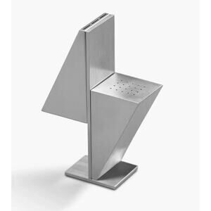 Tesla Salt and Pepper Shakers Decor Gift Collectible Set Lightning Bolt Metal